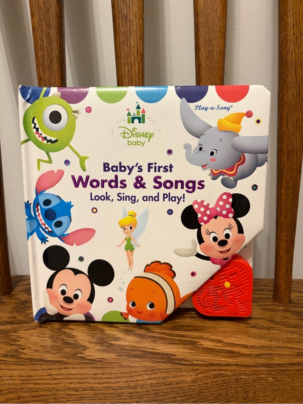 Disney Baby First Words & Songs Play-A-Song Board Book PI Kids